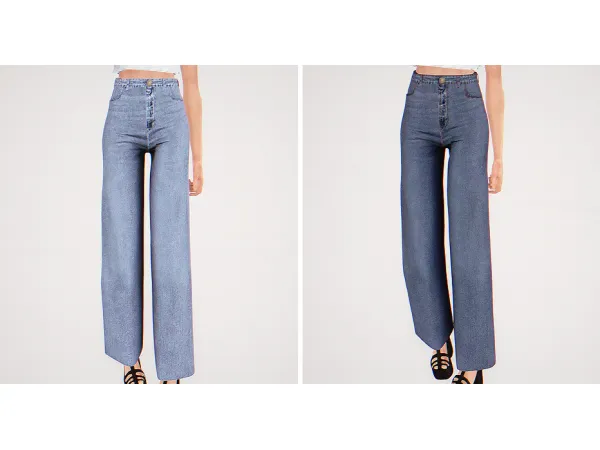 Wide Leg Jeans - The Sims 3 Custom Content