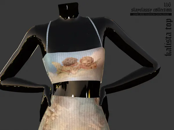 Alpha SC116 Kalista Top - The Sims 4 Custom Content