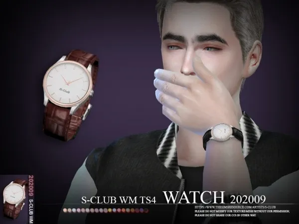 Alpha S Club WM Watch 202009 - The Sims 4 Custom Content
