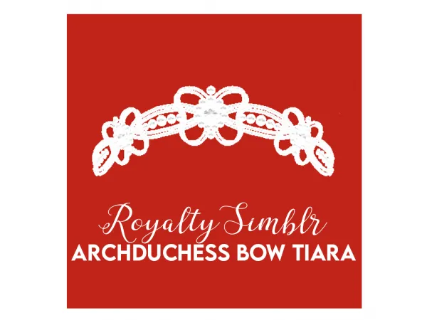 Alpha Archduchess Bow Tiara - The Sims 4 Custom Content