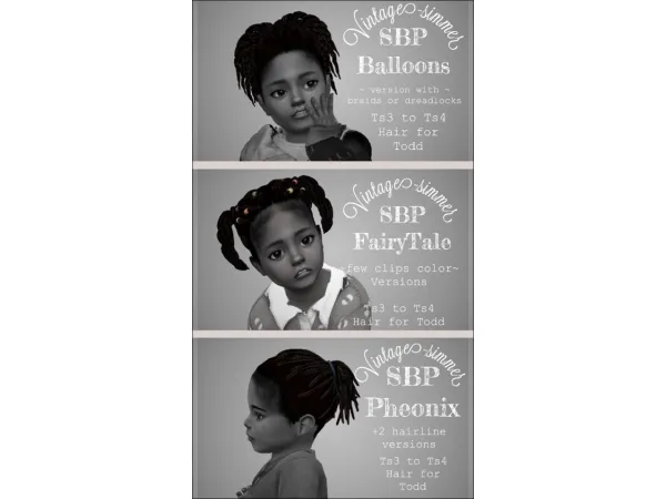 Alpha SBP Ethnic Hairs - The Sims 4 Custom Content