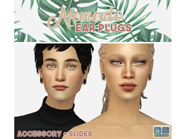 Sims 2 Alpha Mods CC: Ear Plugs by memento-sims