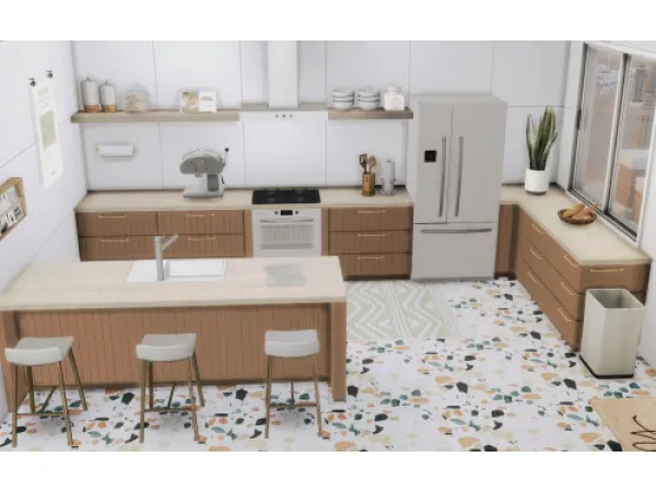 Maxis Match Wondymoons Certonia Kitchen Recolor - The Sims 4 Custom Content