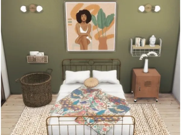 Alpha Sanoysims Varm Bedroom Recolor - The Sims 4 Custom Content