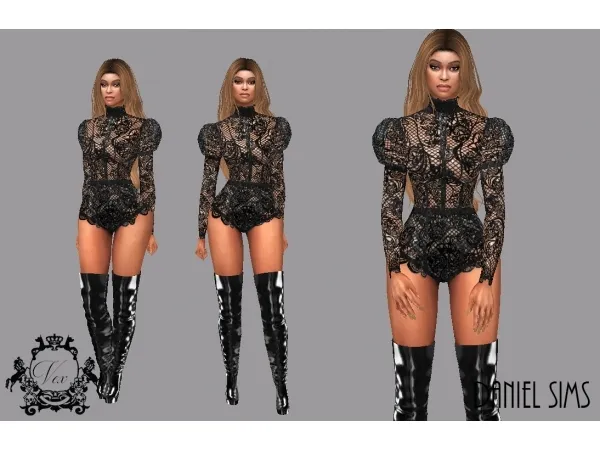 Alpha Beyonce in Vex Clothing - The Sims 4 Custom Content
