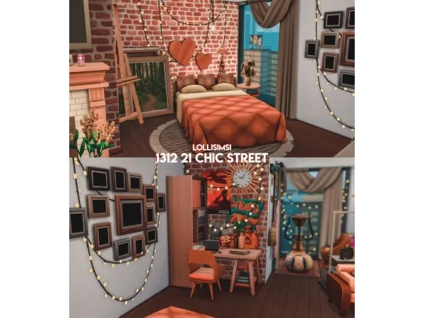 Alpha 1312 21 CHIC STREET by simsfinds - The Sims 4 Custom Content
