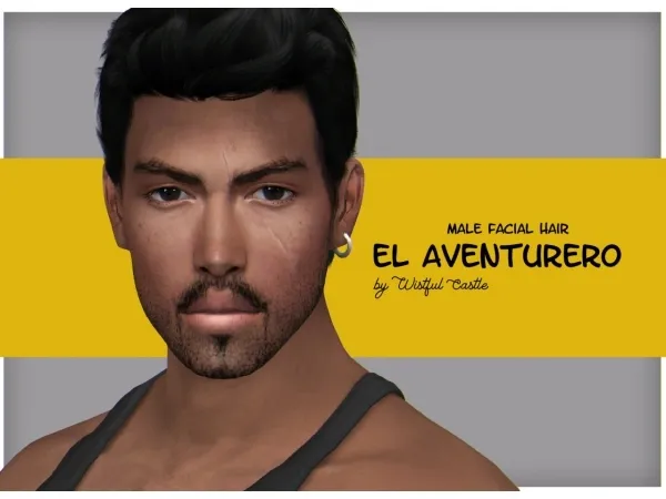 Maxis Match El aventurero (beard) by wistfulpoltergeist - The Sims 4 Custom Content