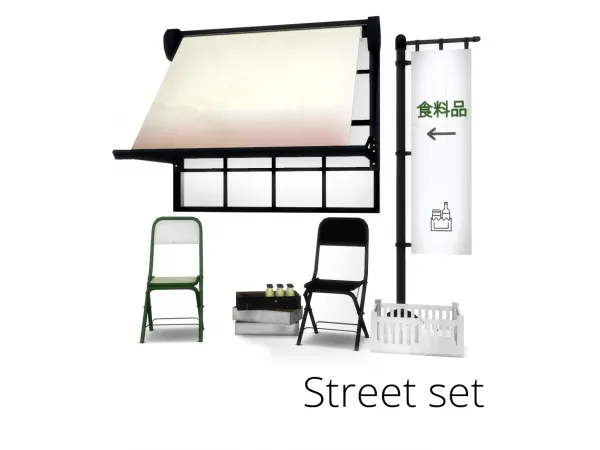 Alpha Street set by slox - The Sims 4 Custom Content