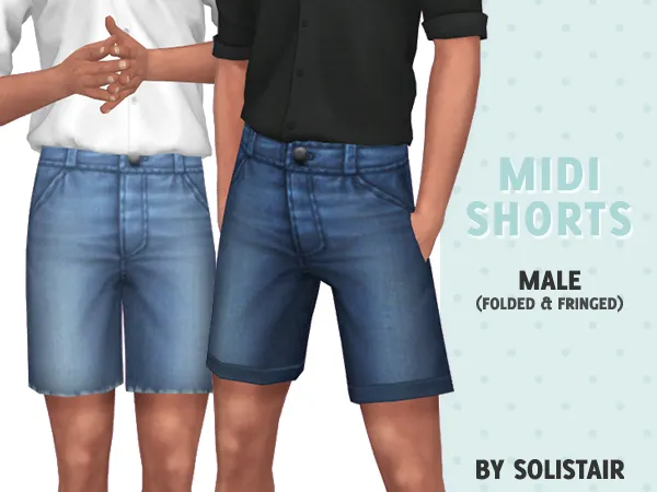 Maxis Match Midi Shorts Male - The Sims 4 Custom Content