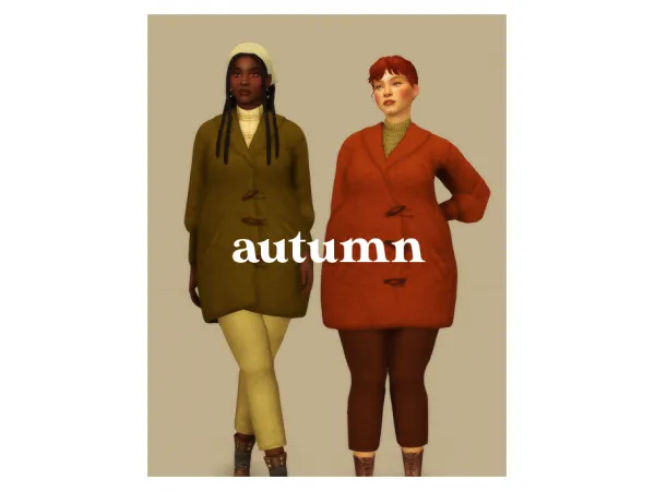 Maxis Match autumn vibing three renorasims recolours by silkenvoids - The Sims 4 Custom Content