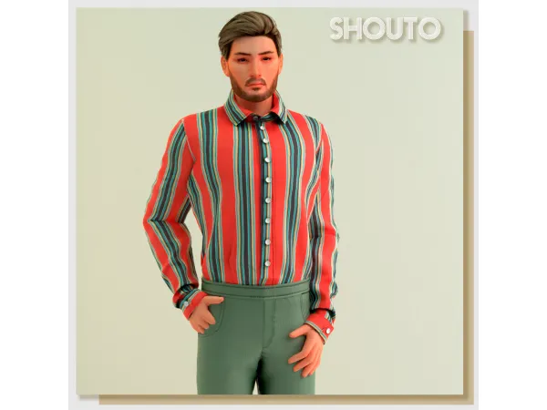 Mix Shouto shirt by amelylina - The Sims 4 Custom Content