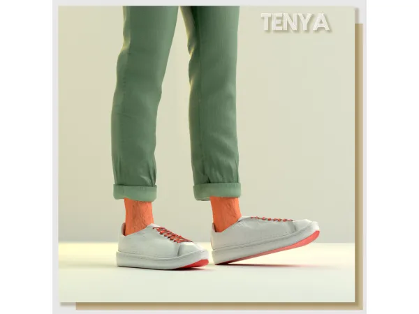 Alpha Tenya shoes by amelylina - The Sims 4 Custom Content