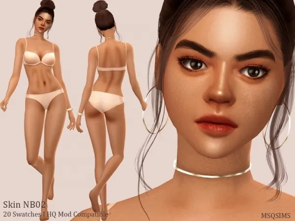 Alpha MSQSIMS' Skin NB02 - The Sims 4 Custom Content