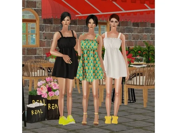 Brisa Dress - The Sims 2 Custom Content