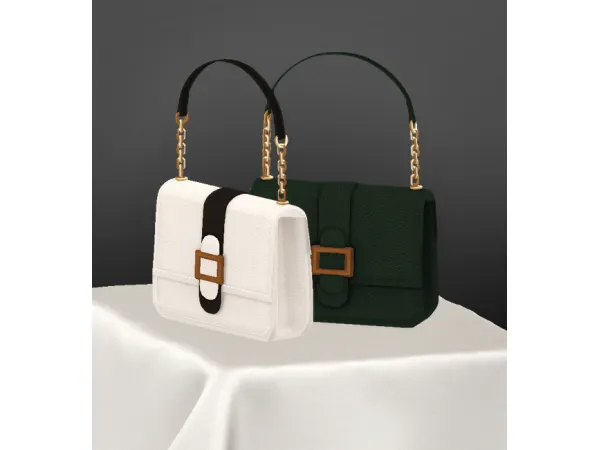 yun-seol  leater sqaure hand bag﻿