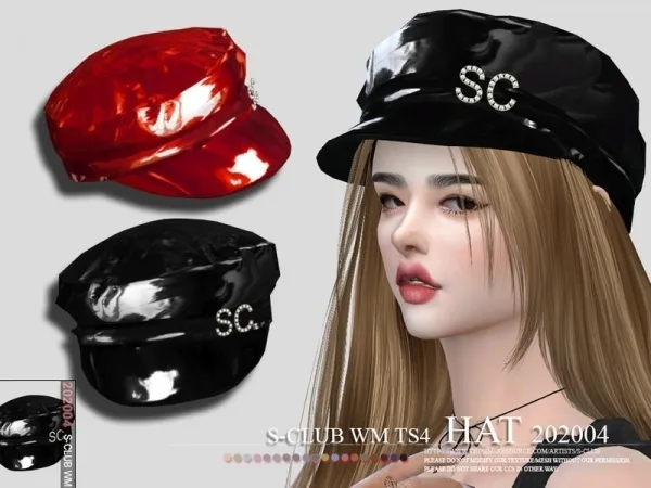 Alpha S Club WM Hat 202004 - The Sims 4 Custom Content
