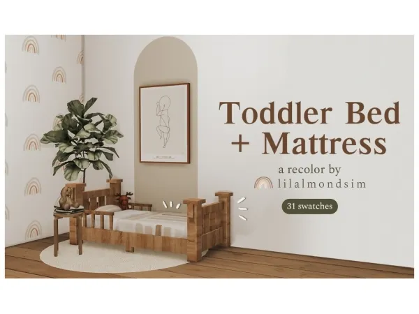 Alpha Toddler Bed Mattress - The Sims 4 Custom Content