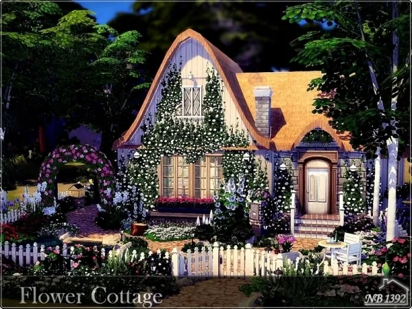 Maxis Match nobody1392's Flower Cottage (No ) - The Sims 4 Custom Content