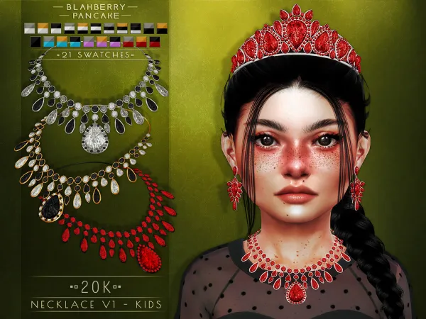 Blahberry Pancake - 20K Necklace V1 KIDS VERSION