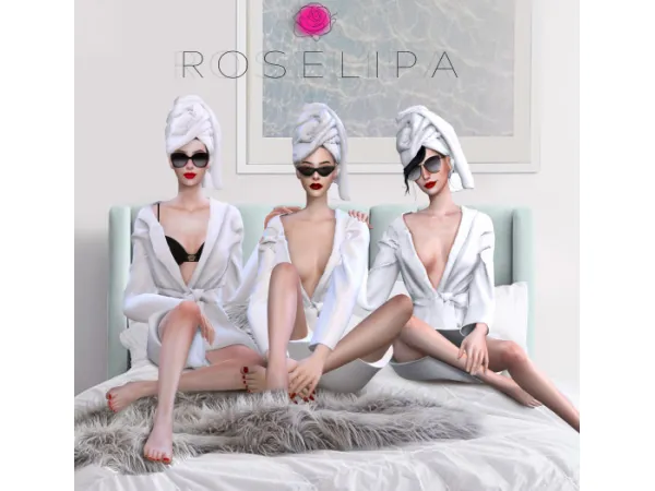 Alpha [ROSELIPA] Women Like Me pose pack - The Sims 4 Custom Content