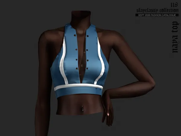 Alpha SC118 Naya top - The Sims 4 Custom Content