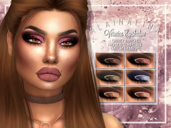 Alpha Veronica Eyeshadow - The Sims 4 Custom Content