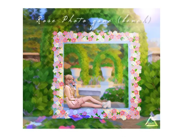 Alpha [SIN A] Rose Photo zone - The Sims 4 Custom Content