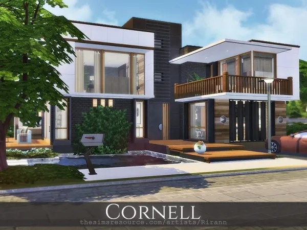Maxis Match Rirann's Cornell - The Sims 4 Custom Content