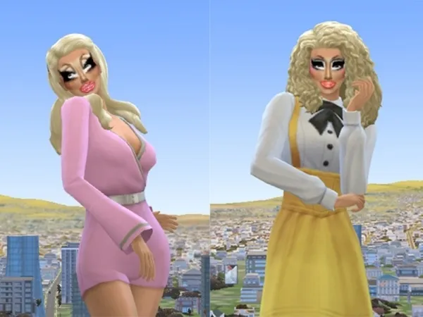 Maxis Match Prismina818's Trixie Mattel Makeup Set by thesimsresource - The Sims 4 Custom Content