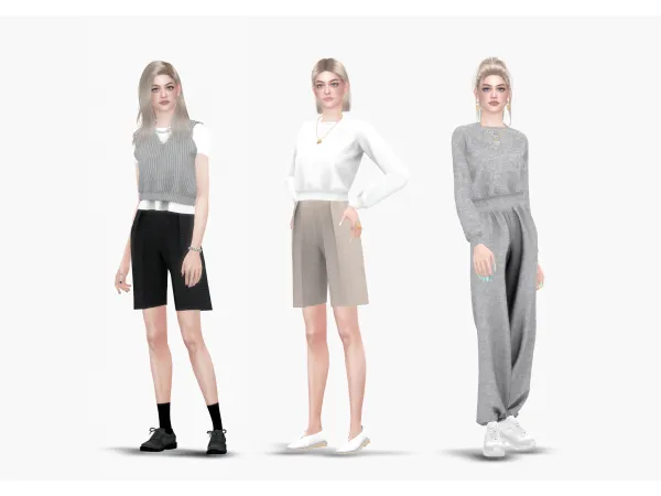 Alpha Normcore Collection Part2 by Simschino - The Sims 4 Custom Content