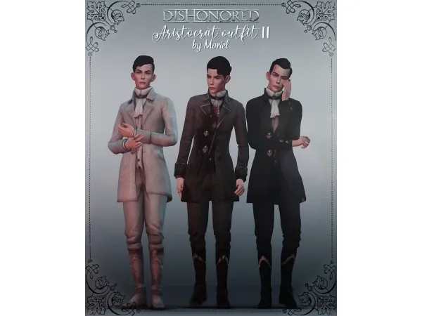 Maxis Match Aristocrat outfit Dishonored by moriel - The Sims 4 Custom Content