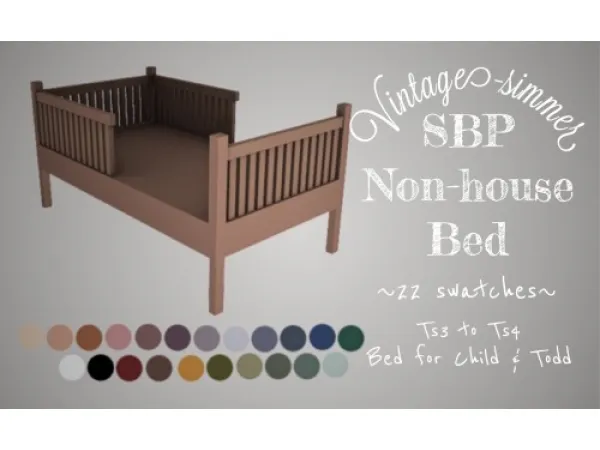 Alpha SBP Non House Bed - The Sims 4 Custom Content