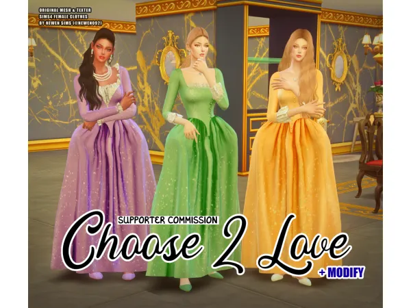 Alpha Choose 2 Love set by newen092 - The Sims 4 Custom Content