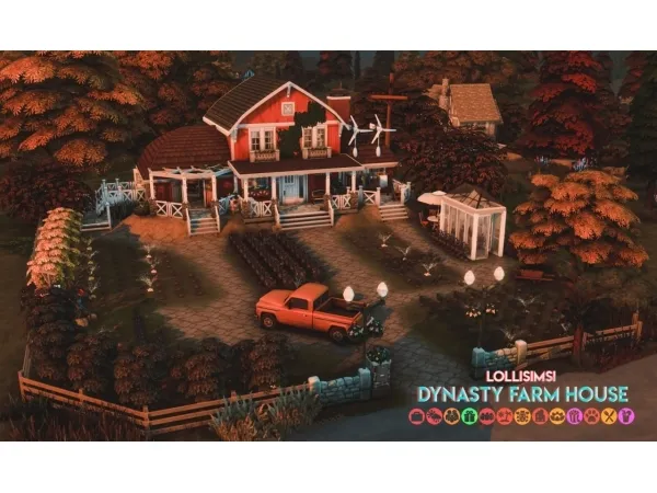 Maxis Match DYNASTY FARM HOUSE - The Sims 4 Custom Content