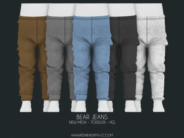 Alpha TODDLER BEAR JEANS KIDS VERSION - The Sims 4 Custom Content