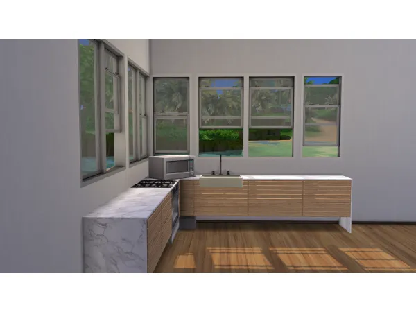 Alpha Double Hung Windows - The Sims 4 Custom Content