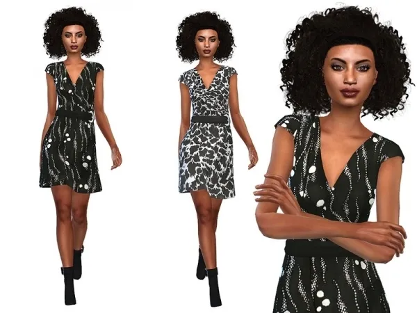 Maxis Match Little Things' Layered Dress 02 Romantic Garden needed - The Sims 4 Custom Content