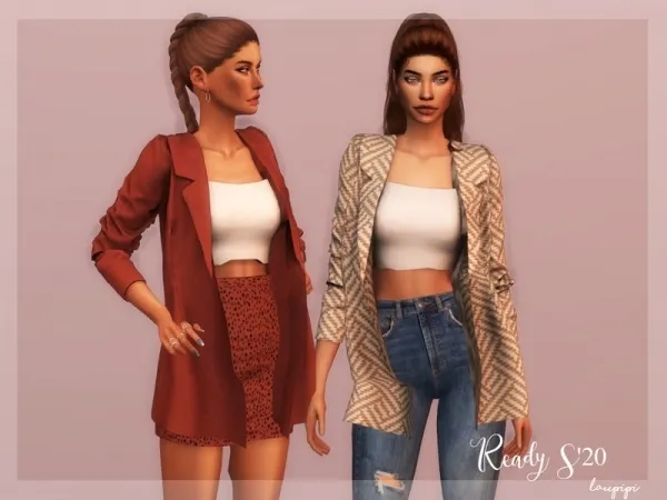 Alpha laupipi's Jacket Top Outfit TP 345 - The Sims 4 Custom Content