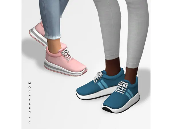 Alpha MOCHIZEN Everyday Sneakers Female Vers. by simsfinds - The Sims 4 custom content