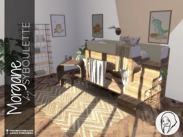 Alpha MORGANE KID BEDROOM SET - The Sims 4 Custom Content