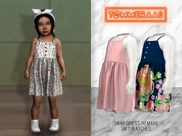 Alpha TØMMERAAS Tank Dress (16) - The Sims 4 Custom Content