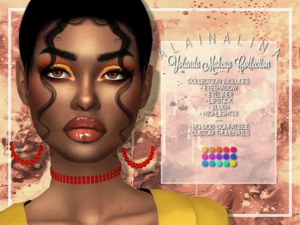 Alpha YOLANDA MAKEUP COLLECTION - The Sims 4 Custom Content