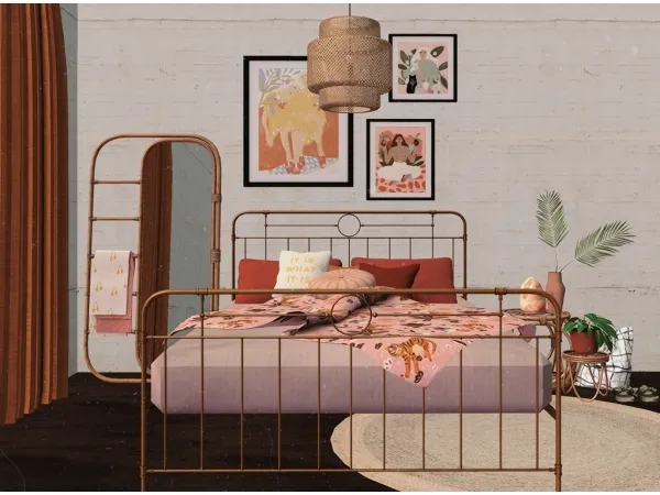 Sims 2 Alpha  CC: Varm Bedroom by Pixelry