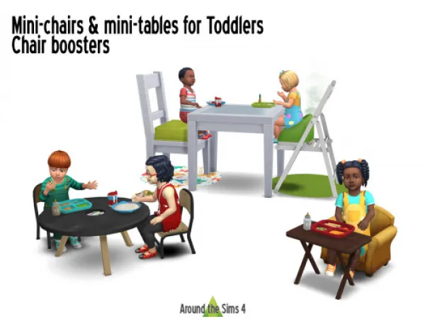 Maxis Match Around Furniture for toddler meals - The Sims 4 Custom Content