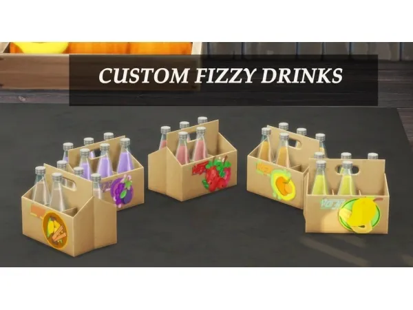 Maxis Match Custom Fizzy Juices spicy scalpel by icy - The Sims 4 Custom Content