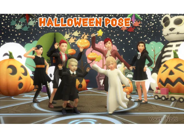 Maxis Match Halloween pose - The Sims 4 Custom Content