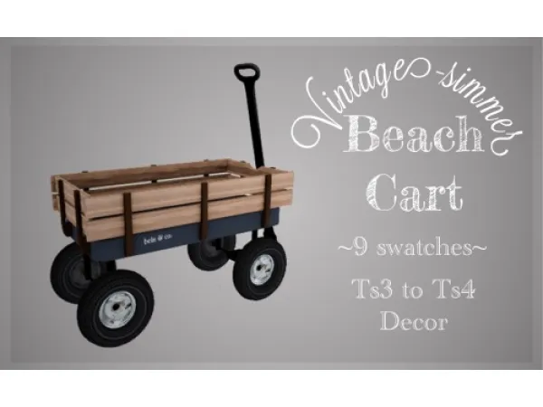 Alpha Beach Cart Pose Packs - The Sims 4 Custom Content