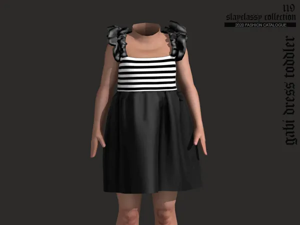 Alpha SC119 Gabi dress toddler - The Sims 4 Custom Content