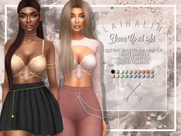 Alpha Tianna Co ord Set - The Sims 4 Custom Content