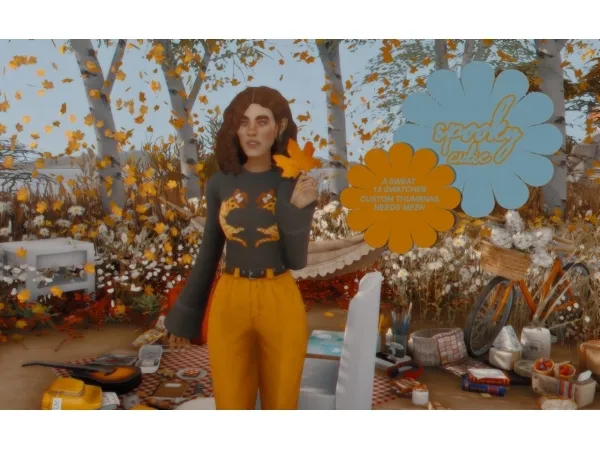 Maxis Match spooky cutie sweater - The Sims 4 Custom Content